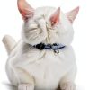 Reflective Cat Collar AirTag Holders Bemix Pets Breakaway Nylon Set 6-3