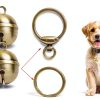 Copper Dog Bells Morn Light Glossy Bronze Quick‑Release Collar-1