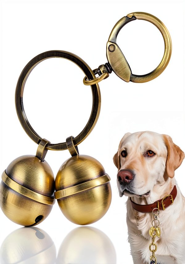 Copper Dog Bells Morn Light Glossy Bronze Quick‑Release Collar-0