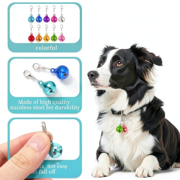 Bell for Dog Collar 10 Pack Copper Bells by Vin Beauty Round Pendant-2