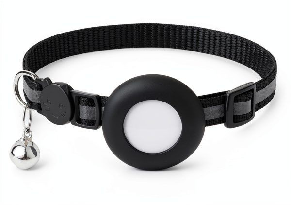 Reflective Cat Collar AirTag Holders Bemix Pets Breakaway Nylon Set 6-1
