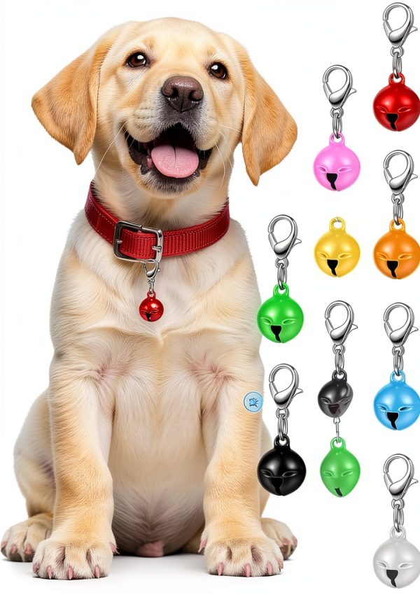 Pet Bell 14pcs Collar Charms by Larrel Small Dog Cat Bell Set Colorful-0