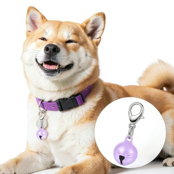 Pet Bell 14pcs Collar Charms by Larrel Small Dog Cat Bell Set Colorful-4