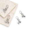 Mini Dog Collar Bells JJUNW 4 Pcs Silver Pet Pendant for Training-6