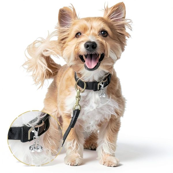 Mini Dog Collar Bells JJUNW Silver Accessory 2 Pack Loud Charms-5