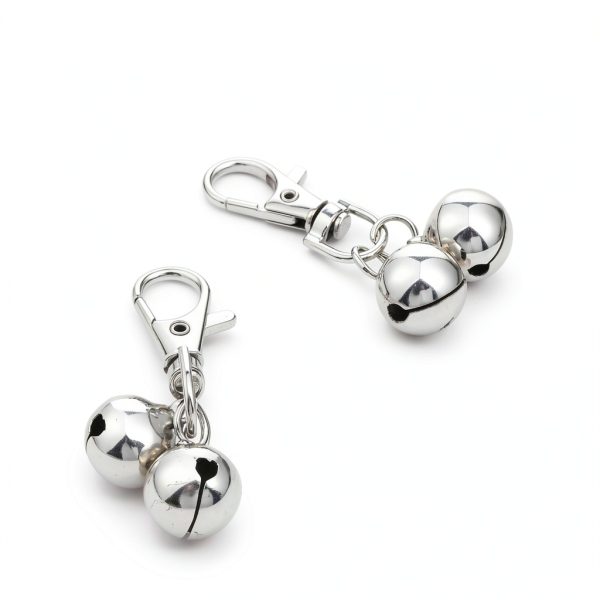 Mini Dog Collar Bells JJUNW Silver Accessory 2 Pack Loud Charms-6
