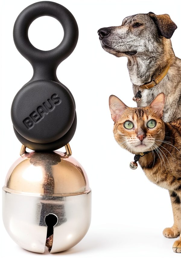 Cat & Dog Collar Bells Beau's Bells QuickLoop Double Bell Medium-0
