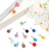 Pet Bell 14pcs Collar Charms by Larrel Small Dog Cat Bell Set Colorful-6