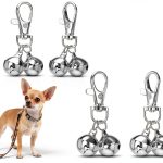 Mini Dog Collar Bells JJUNW 4 Pcs Silver Pet Pendant for Training-0