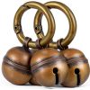 Dog Bells for Pet Tracking 4 Loud Copper Bells with Quick Clips Chyobo-0